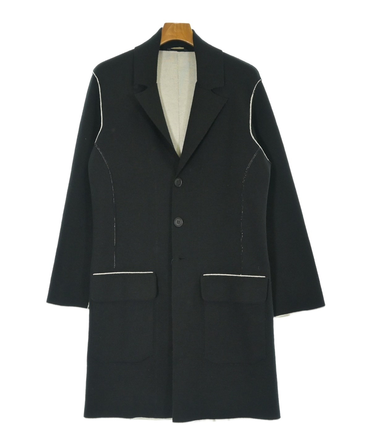 FENDI（フェンディ）チェスターコート 黒 サイズ:46(M位) メンズ