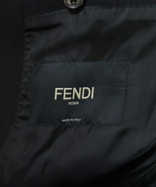 FENDI（フェンディ）チェスターコート 黒 サイズ:50(XL位) メンズ/2200670565030