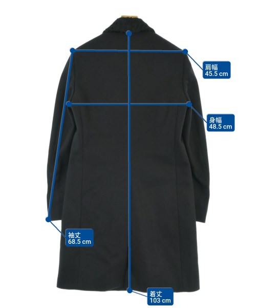 FENDI（フェンディ）チェスターコート 黒 サイズ:50(XL位) メンズ/2200670565030