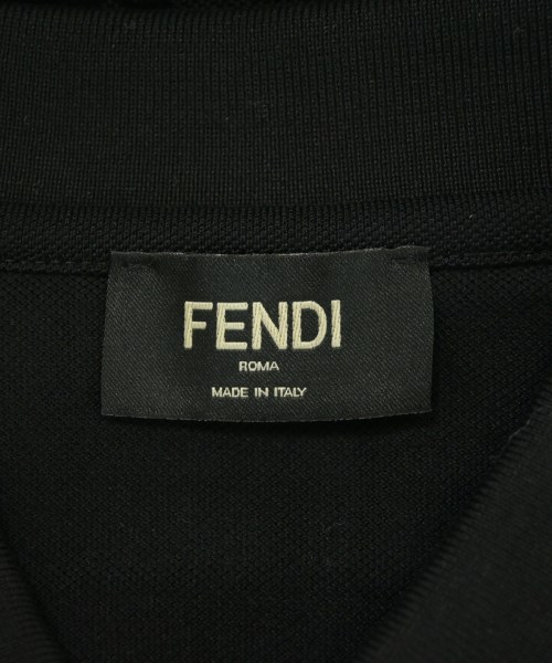 FENDI（フェンディ）ポロシャツ 黒 サイズ:S メンズ/2200723287094