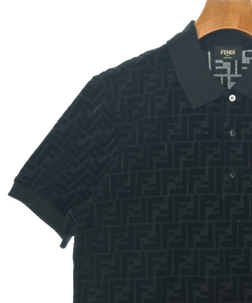 FENDI（フェンディ）ポロシャツ 黒 サイズ:S メンズ/2200723287094