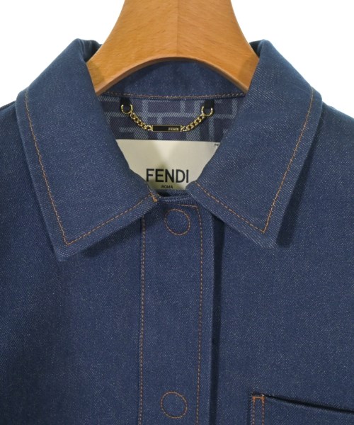 FENDI（フェンディ）デニムジャケット 青 サイズ:36(XS位) レディース/2200718703097