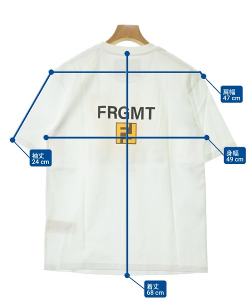 FENDI（フェンディ）Tシャツ・カットソー 白 サイズ:S メンズ/2200727604057