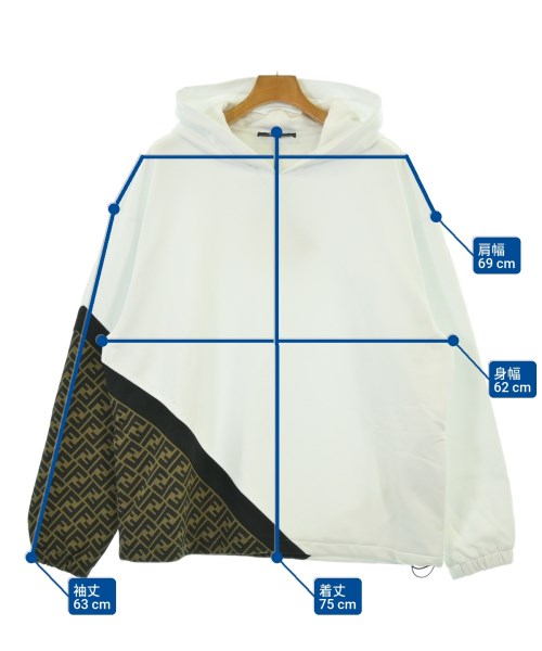 FENDI（フェンディ）パーカー 白 サイズ:XL メンズ/2200687283033