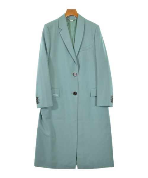 FENDI(フェンディ)チェスターコート 緑 サイズ:40(M位)/2200687339013