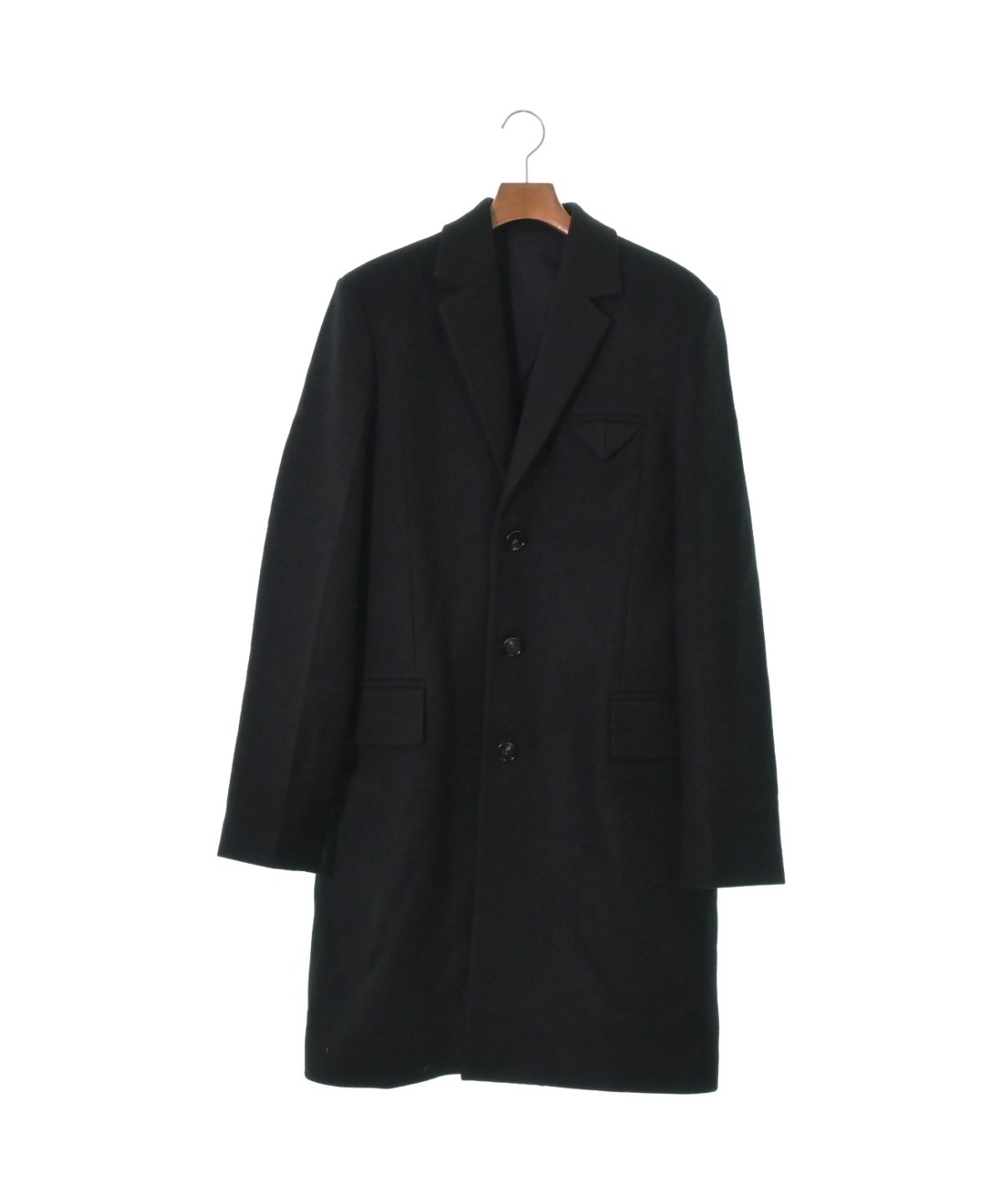 BOTTEGA VENETA（ボッテガヴェネタ）チェスターコート 黒 サイズ:48(L