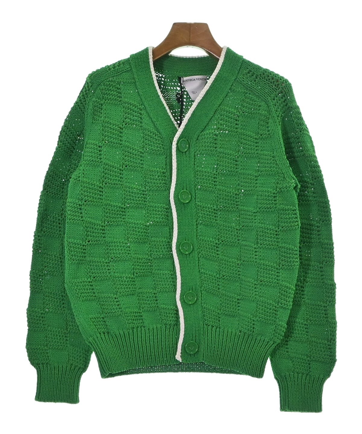 BOTTEGA VENETA (ボッテガベネタ) PATTERN CARDIGAN ホワイト サイズ:XS
