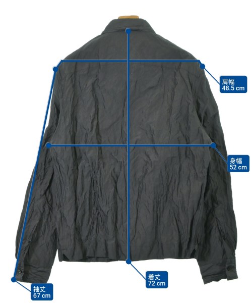 BOTTEGA VENETA（ボッテガヴェネタ）カジュアルシャツ グレー サイズ:48(L位) メンズ/2200635467010