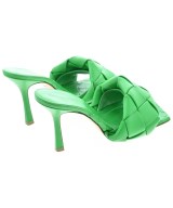 BOTTEGA VENETA（ボッテガヴェネタ）サンダル 緑 サイズ:EU38(24.5cm位) レディース/2200639377070