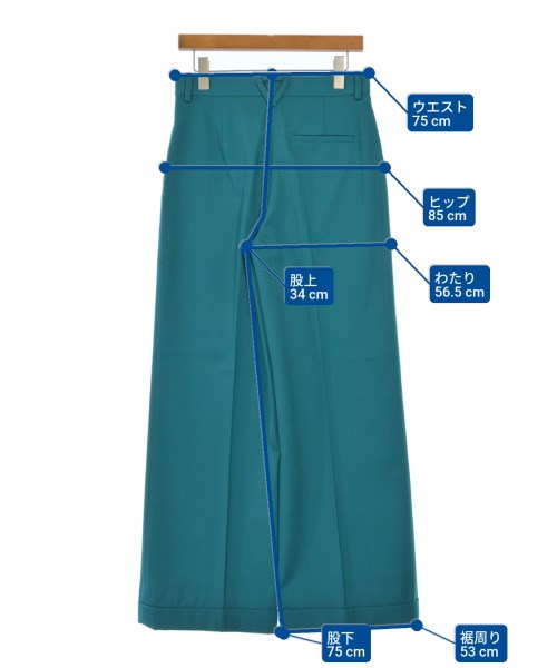 BOTTEGA VENETA（ボッテガヴェネタ）スラックス 緑 サイズ:40(M位) レディース/2200643465077