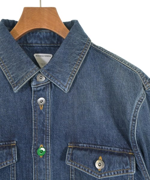 BOTTEGA VENETA（ボッテガヴェネタ）カジュアルシャツ 紺 サイズ:48(L位) メンズ/2200629202078