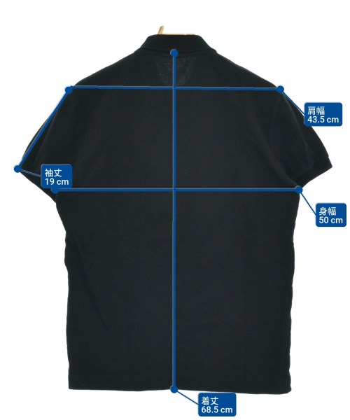 BOTTEGA VENETA（ボッテガヴェネタ）ポロシャツ 黒 サイズ:48(L位) メンズ/2200620380034