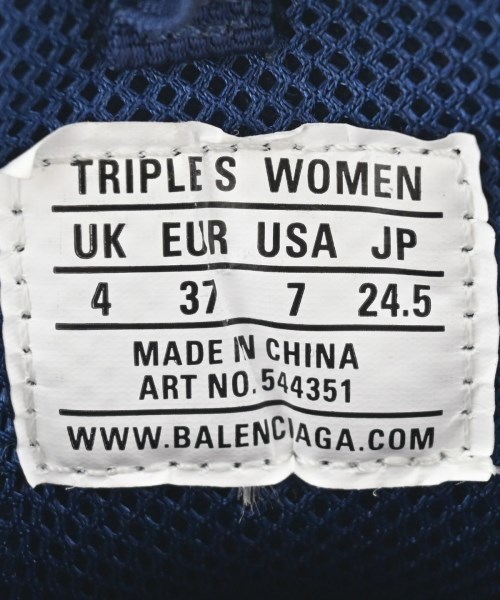 BALENCIAGA（バレンシアガ）スニーカー 紺 サイズ:24.5cm レディース/2200680037152