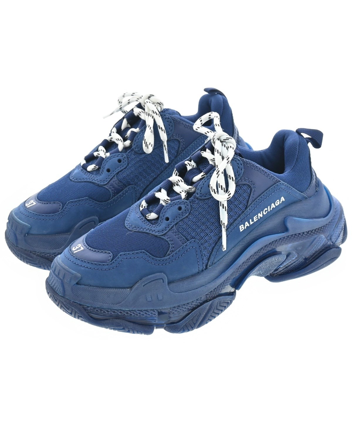 BALENCIAGA（バレンシアガ）スニーカー 紺 サイズ:24.5cm レディース