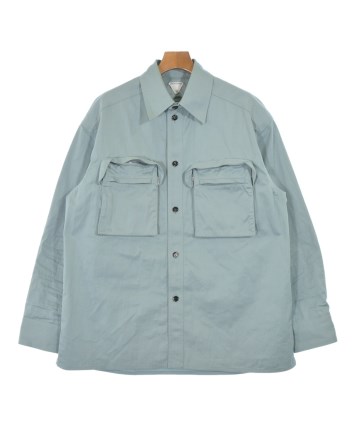 BOTTEGA VENETA 魚模様 半袖シャツ BOTTEGA VENETA（ボッテガヴェネタ）カジュアルシャツ 青 サイズ:48(L