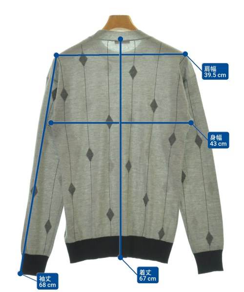 BOTTEGA VENETA（ボッテガヴェネタ）ニット・セーター グレー サイズ:44(S位) メンズ/2200686963042