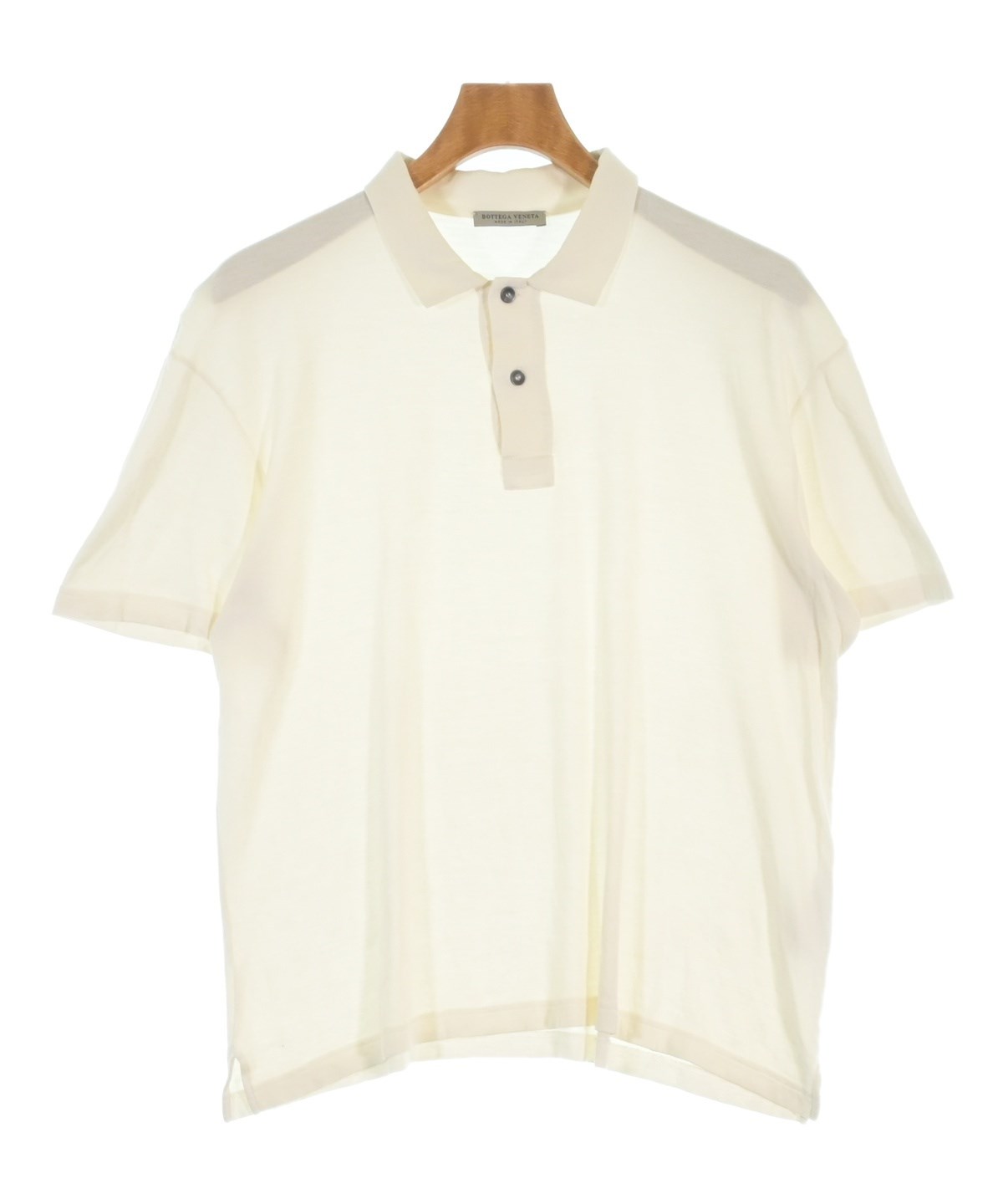 BOTTEGA VENETA（ボッテガヴェネタ）ポロシャツ 白 サイズ:52(XXL位