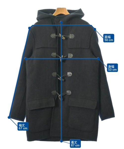BOTTEGA VENETA（ボッテガヴェネタ）ダッフルコート 黒 サイズ:48(L位) メンズ/2200701147044
