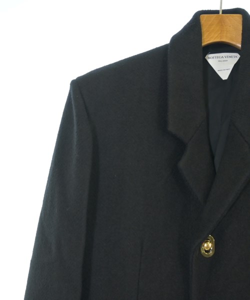 BOTTEGA VENETA（ボッテガヴェネタ）チェスターコート 黒 サイズ:48(L位) メンズ/2200656476015