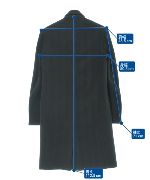 BOTTEGA VENETA（ボッテガヴェネタ）チェスターコート 黒 サイズ:48(L位) メンズ/2200656476015