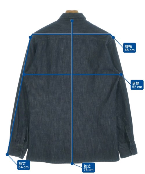 BOTTEGA VENETA（ボッテガヴェネタ）カジュアルシャツ 紺 サイズ:50(XL位) メンズ/2200714667102
