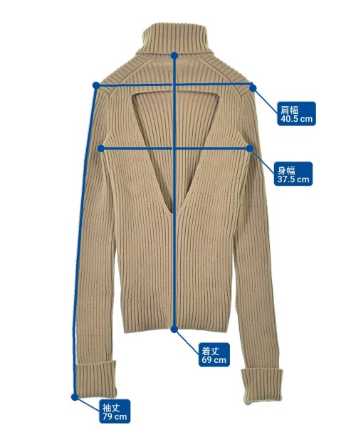 BOTTEGA VENETA（ボッテガヴェネタ）ニット・セーター ベージュ サイズ:M レディース/2200646452029