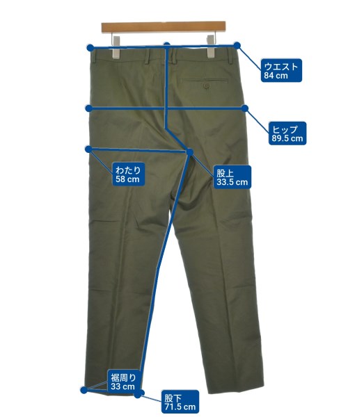 BOTTEGA VENETA（ボッテガヴェネタ）スラックス カーキ サイズ:50(XL位) メンズ/2200637200561