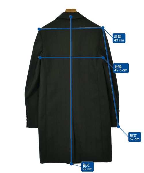 BOTTEGA VENETA（ボッテガヴェネタ）チェスターコート グレー サイズ:38(S位) レディース/2200652417012