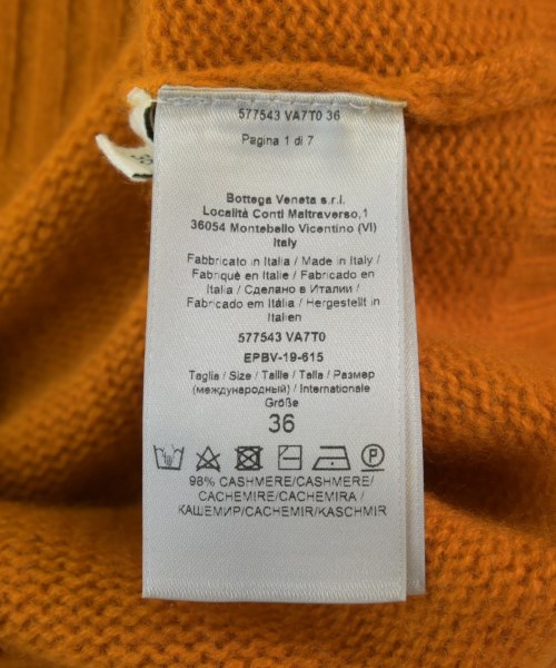 BOTTEGA VENETA（ボッテガヴェネタ）ニット・セーター オレンジ サイズ:36(XS位) レディース/2200705646031