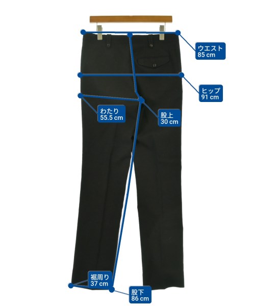 BOTTEGA VENETA（ボッテガヴェネタ）スラックス 黒 サイズ:48(L位) メンズ/2200660299051