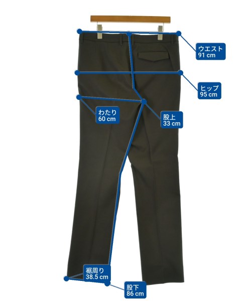 BOTTEGA VENETA（ボッテガヴェネタ）スラックス 茶 サイズ:50(XL位) メンズ/2200660299068