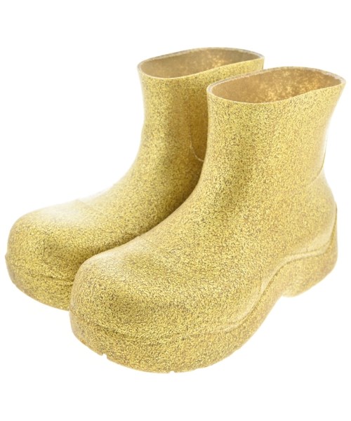 BOTTEGA VENETA(ボッテガベネタ)レインシューズ ゴールド サイズ:-(24.5cm位)/2200674790056