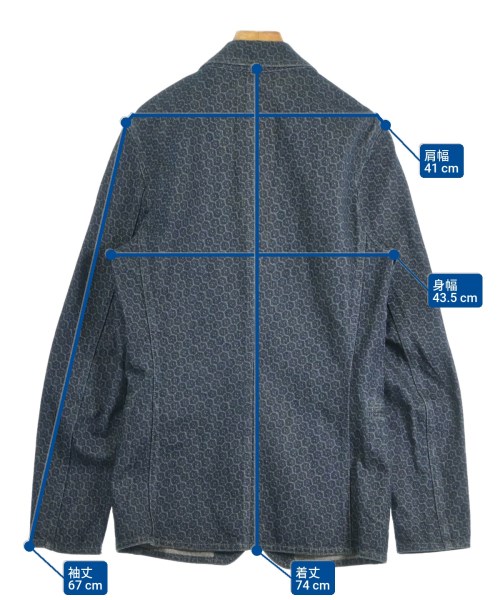 BOTTEGA VENETA（ボッテガヴェネタ）カジュアルジャケット 紺 サイズ:44(S位) メンズ/2200684039015