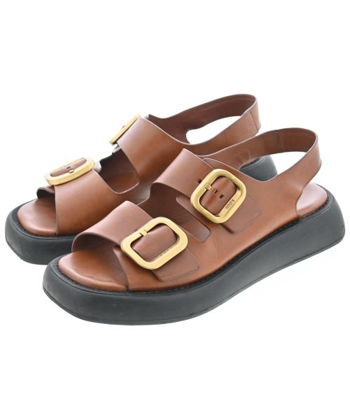 TOD'S（トッズ）サンダル 茶 サイズ:EU38(24.5cm位) レディース/2200635418173