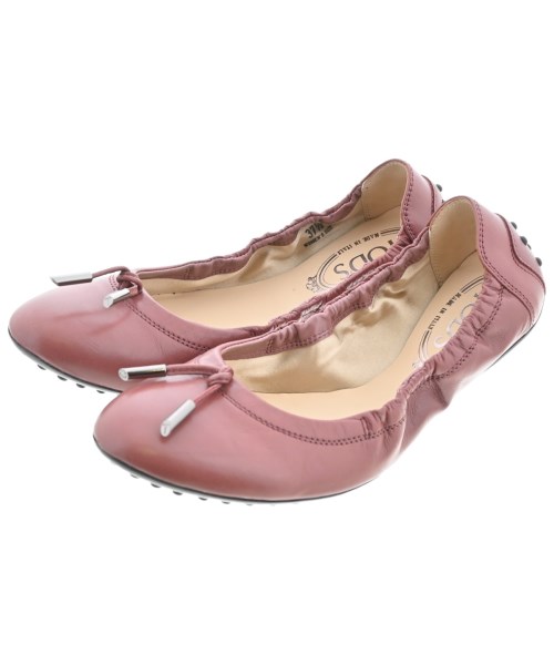 TOD'S(トッズ)バレエシューズ/オペラシューズ 赤 サイズ:EU37 1/2(24cm位)/2200623678039