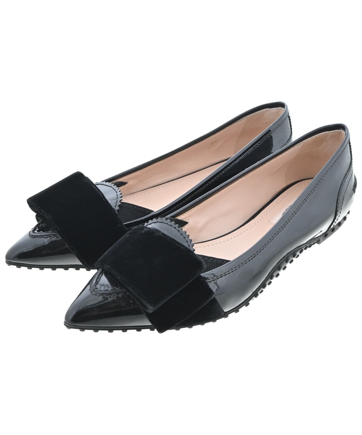 TOD'S（トッズ）パンプス 黒 サイズ:EU38(24.5cm位) レディース