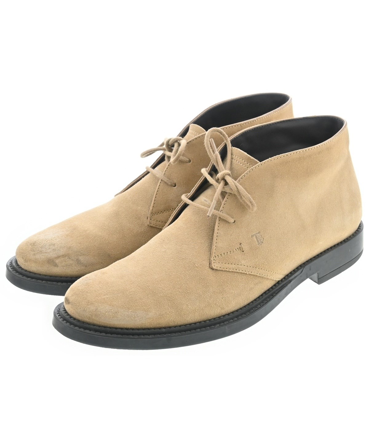 どどど TOD'S（トッズ）ブーツ ベージュ サイズ:UK8 1/2(27cm位) メンズ