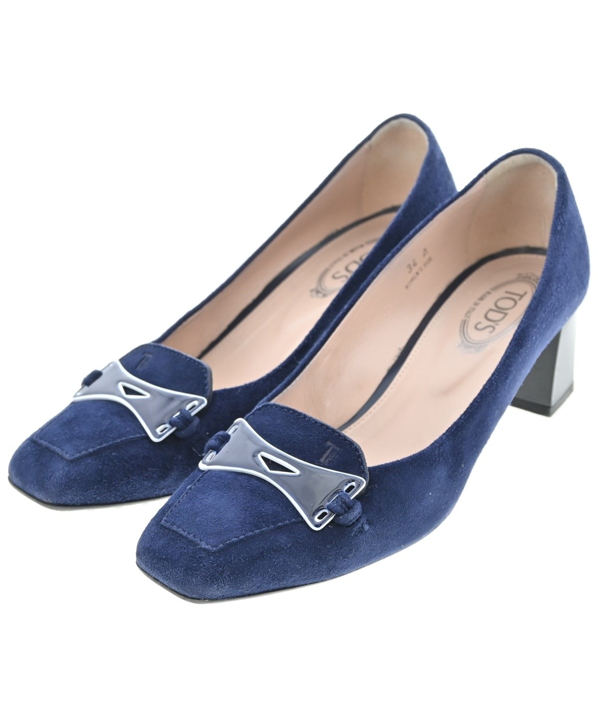 TOD'S（トッズ）パンプス 紺 サイズ:EU34(20.5cm位) レディース