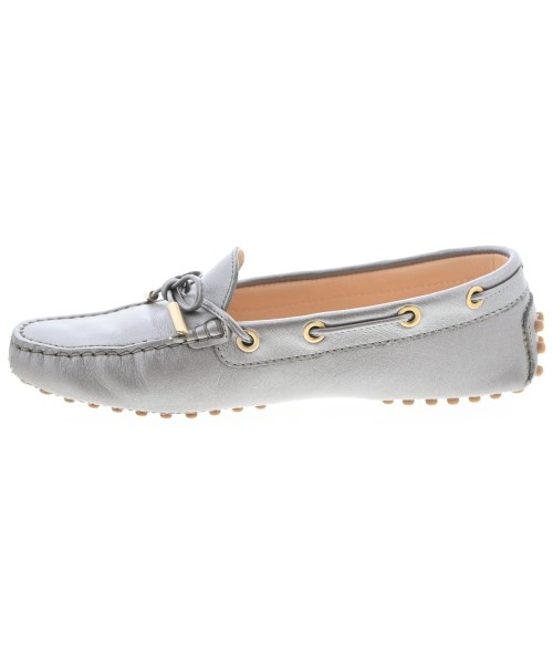 TOD'S（トッズ）モカシン/デッキシューズ グレー サイズ:EU35 1/2(22cm位) レディース/2200700038046
