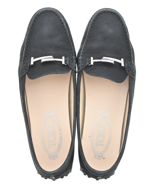 TOD'S（トッズ）モカシン/デッキシューズ 黒 サイズ:EU37(23.5cm位) レディース/2200655772194