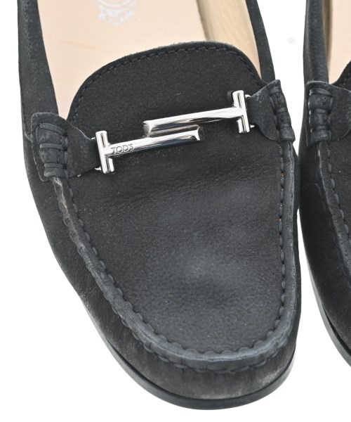 TOD'S（トッズ）モカシン/デッキシューズ 黒 サイズ:EU37(23.5cm位) レディース/2200655772194