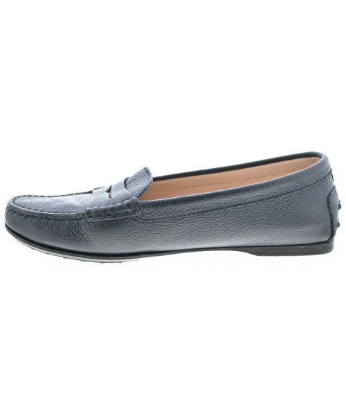 TOD'S（トッズ）モカシン/デッキシューズ 紺 サイズ:EU37(23.5cm位) レディース/2200655772200