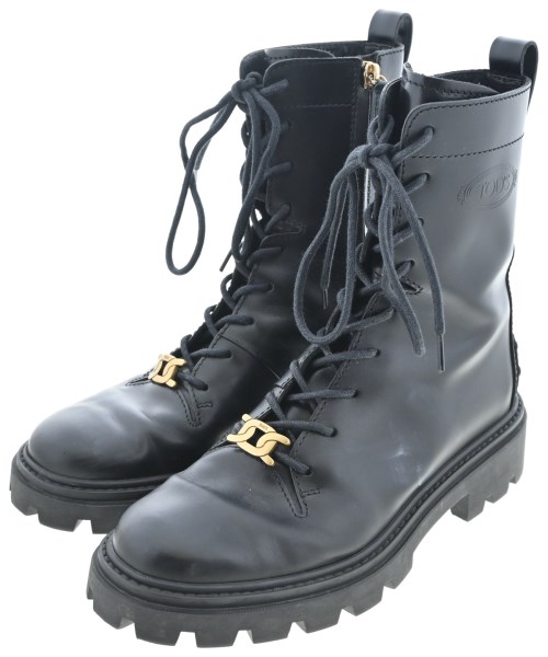 TOD'S(トッズ)ブーツ 黒 サイズ:EU37(23.5cm位)/2200652536010