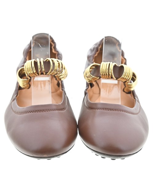 TOD'S（トッズ）バレエシューズ/オペラシューズ 茶 サイズ:EU38(24.5cm位) レディース/2200711867499
