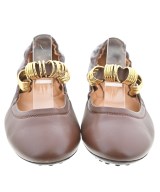 TOD'S（トッズ）バレエシューズ/オペラシューズ 茶 サイズ:EU38(24.5cm位) レディース/2200711867499