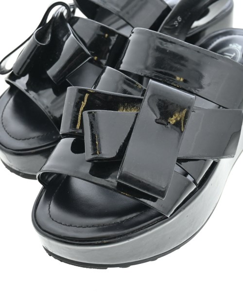 TOD'S（トッズ）サンダル 黒 サイズ:EU36(22.5cm位) レディース/2200650737020