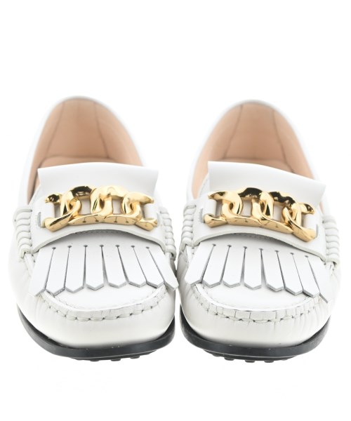 TOD'S（トッズ）ドレスシューズ/ローファー 白 サイズ:EU37(23.5cm位) レディース/2200707811017
