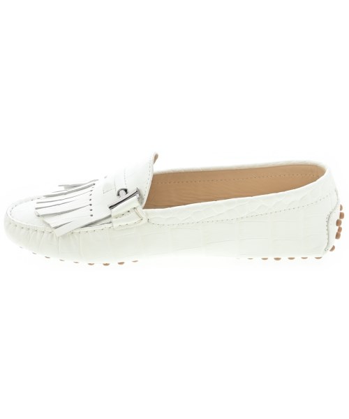 TOD'S（トッズ）モカシン/デッキシューズ 白 サイズ:EU36 1/2(23cm位) レディース/2200666573063