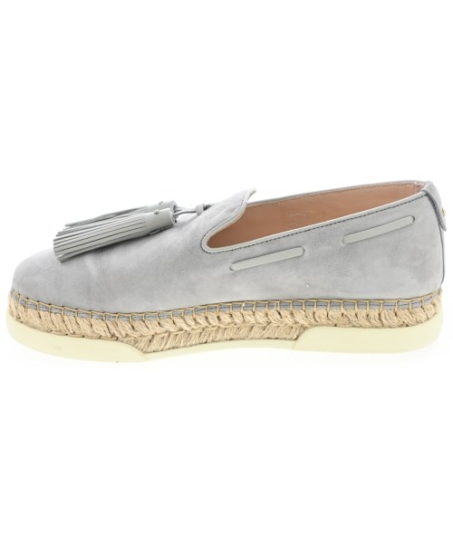 TOD'S（トッズ）エスパドリーユ グレー サイズ:EU37 1/2(24cm位) レディース/2200725389109