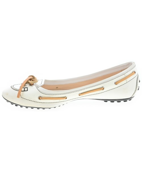 TOD'S（トッズ）バレエシューズ/オペラシューズ 白 サイズ:EU37(23.5cm位) レディース/2200683237047